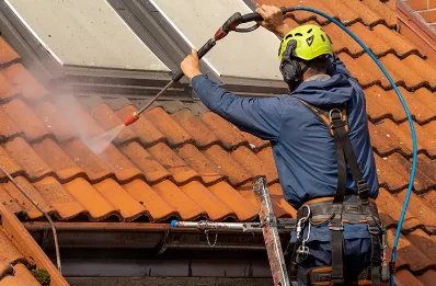 Démoussage et hydrofuge de toiture au Rouret